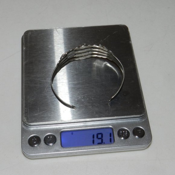 Fred Harvey Old Tourist Era Bracelet Cuff Coin Silver Stamped IH Indian Handmade - Picture 10 of 10